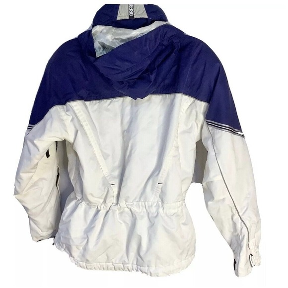 OBERMEYER Women's‎ Vintage White/Navy/Silver Adj Waist  Ski/Snow Jacket Size 8 - Picture 3 of 10